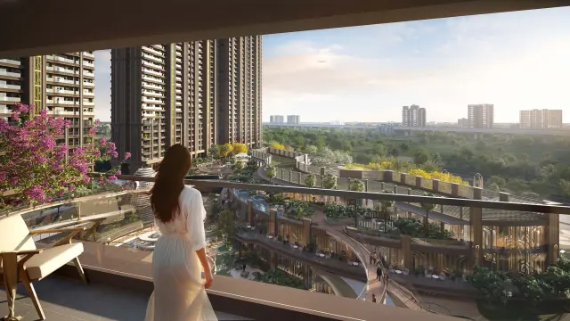 Balcony lifestyle view from Westin Residences Gurugram